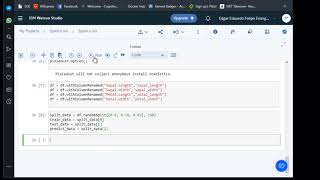 spark e Iris con IBM Watson Studio Tarea