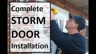 How to Install a Storm Door Start to Finish  EMCO 400 Series from HD