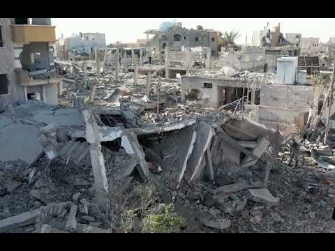 Impactantes imágenes de la devastación causada por bombardeos israelíes en la Franja de Gaza