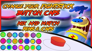 Changing fightstick button caps and inserting button artwork