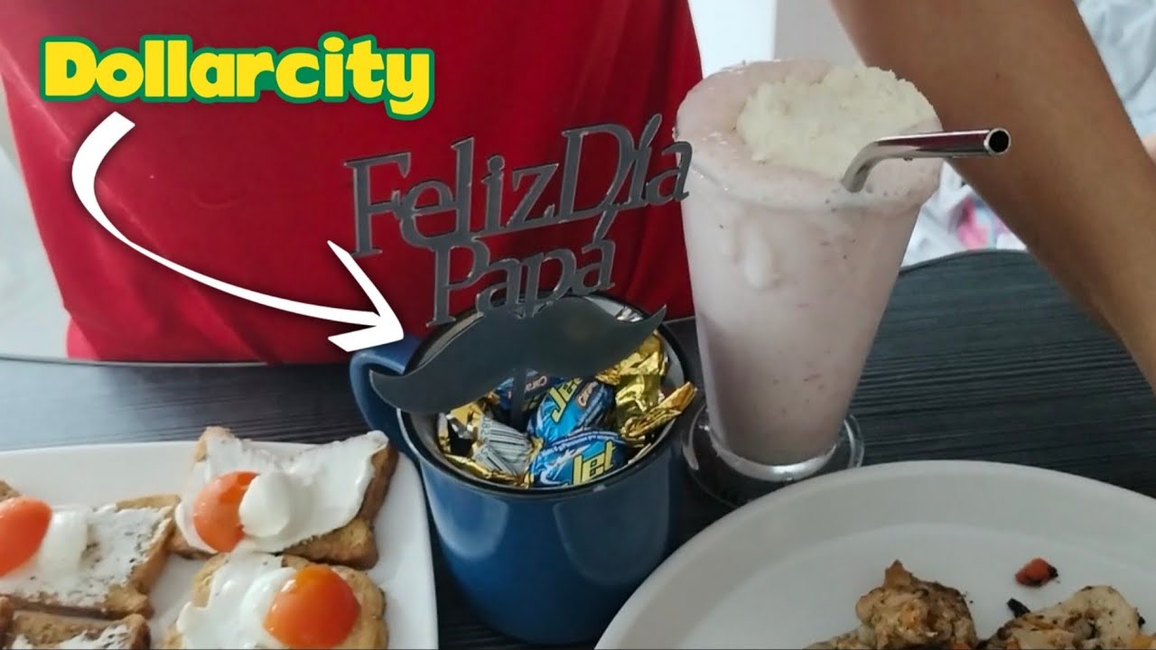 ASI FESTEJAMOS EL DÍA DEL PADRE 🤓 DESAYUNO SORPRESA 👌🏼 #diadelpadre #dollarcity