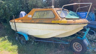 WE BOUGHT AN ABANDONED BOAT TRAILER OUTBOARD PROJECT !!!