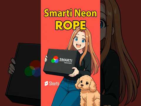 Умная неоновая светодиодная LED лента Smarti Neon Rope 5 метров RGB Apple HomeKit, видео 1