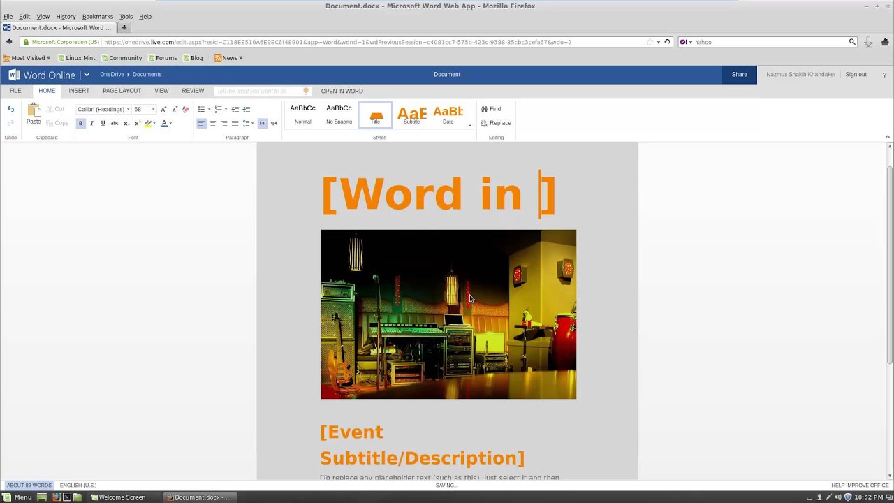 Use Office for Free in Linux -- Word, Excel, PowerPoint, OneNote - YouTube