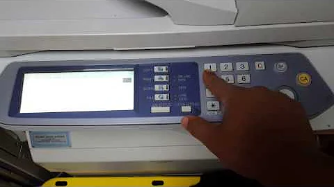 Sharp Copier RESET PROCEDURE