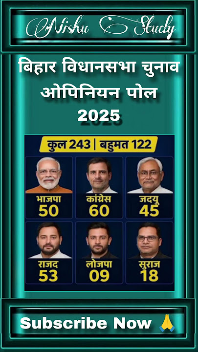 बिहार विधानसभा चुनाव ओपिनियन पोल 2025 #shorts #trendingshort #viralshort #tejashwiyadav #vipinsir
