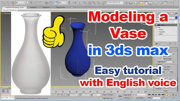 Modeling a vase in 3ds max: Easy tutorial with English voice over