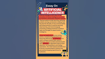 Essay On Artificial Intelligence In English | English essay on Artificial Intelligence | Essay On AI