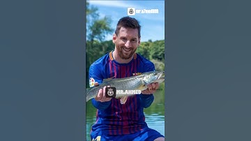 Messi got the goldfish from Cristiano 🐟🐠🏅🏆🤣@a7medmetwaly9