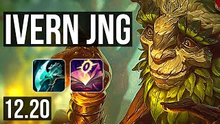IVERN vs MASTER YI (JNG) | 3/0/7, Rank 6 Ivern | KR Master | 12.20