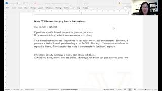 Funeral Instructions on Your Will