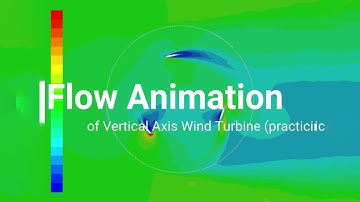 Satisfying Flow Animation of Vertical Axis Wind Turbine (ANSYS)