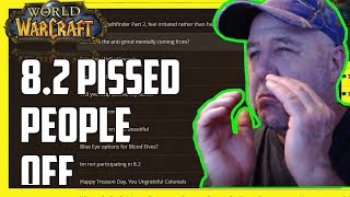 Gamer : World of Warcraft General Discussion forums what are they saying about 8.2 Pissed of players