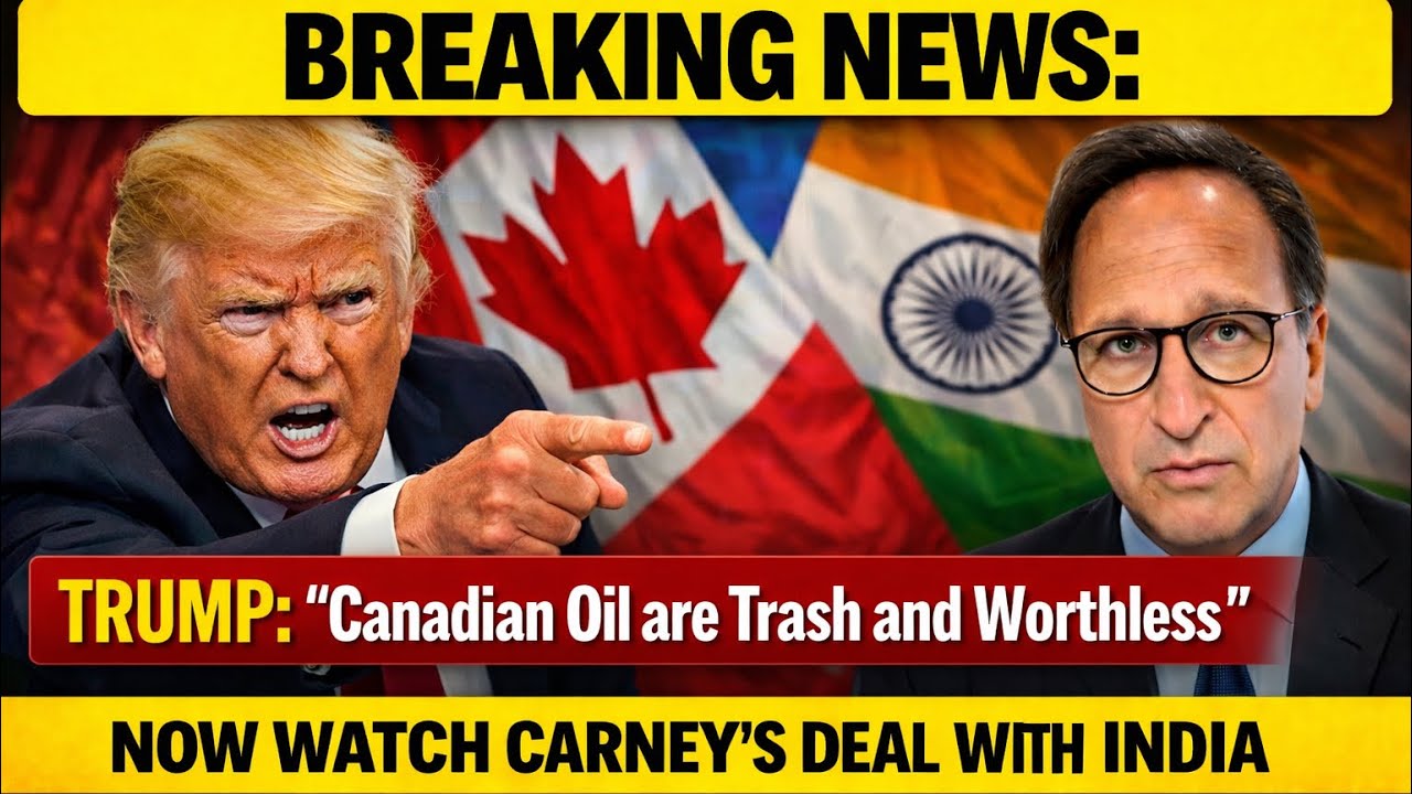 BREAKING NEWS: Trump: “Canadian Oil are Trash and Worthless” - Now Watch Carney’s Deal With India