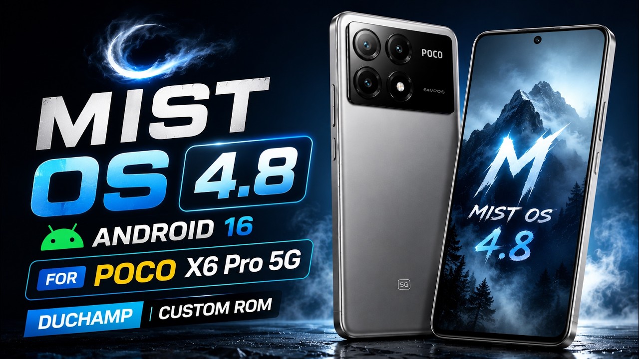 Mist OS 4.8 Android 16 for POCO X6 Pro 5G | Duchamp Custom ROM