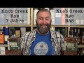 Knob creek 7 jahre rye whisky im vergleich mit knob creak nas ohne altersangaben rye whisky