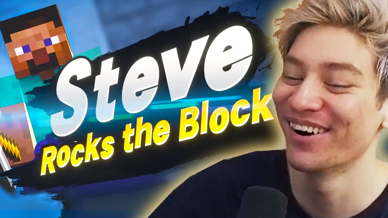 Leffen reacts to MINECRAFT STEVE in Smash Bros Ultimate
