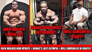 William Bonac Announces Retirement Nick Walker 1 Week Out Will Samson be Ready? Behrouz Top 6? William Bonac Announces Retirement Nick Walker 1 Week Out Will Samson be Ready? Behrouz Top 6?