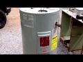 Scrap out an electric hot water heater