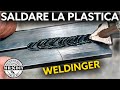 Il miglior modo per saldare la plastica rotta. Come riparare la plastica con saldatore weldinger.