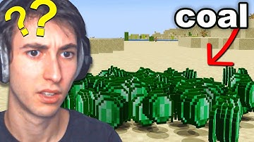 I Fooled my Friend by SWAPPING Emerald and Coal Textures...