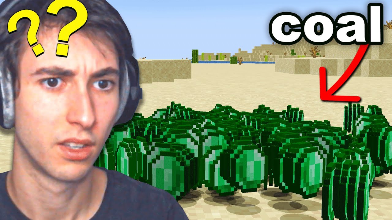 I Fooled my Friend by SWAPPING Emerald and Coal Textures...