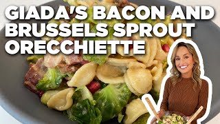 Giada De Laurentiis Bacon And Brussels Sprout Orette Giadas Holiday Handbook Food Network