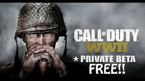 HOW TO GET CALL OF DUTY WW2 PRIVATE BETA!!! [PS4 ONLY]