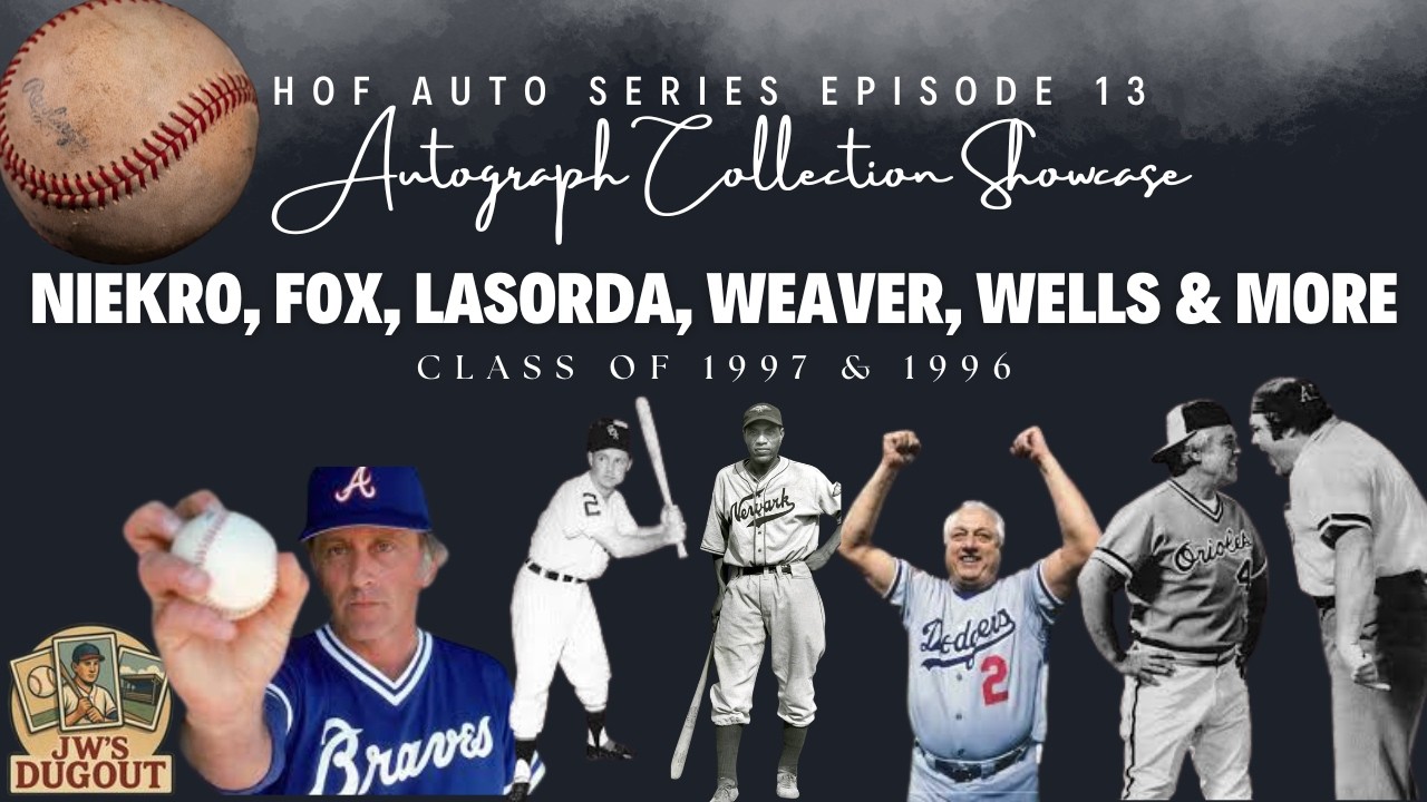 Автографы членов Зала славы по выпускам: 1997 и 1996 годы | Ниекро, Ласорда, Уивер, легенды Негри...