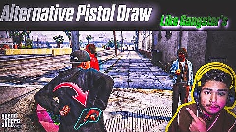 INSTALL ALTERNATIVE PISTOL DRAW MOD IN GTA 5 | PISTOL DRAW LIKE GANGSTER | GTA5 PC MODS HINDI/URDU