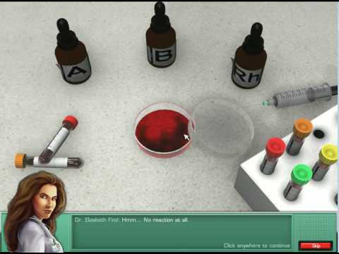 Elizabeth Find MD: Diagnosis Mystery-Blood Type Mini Game