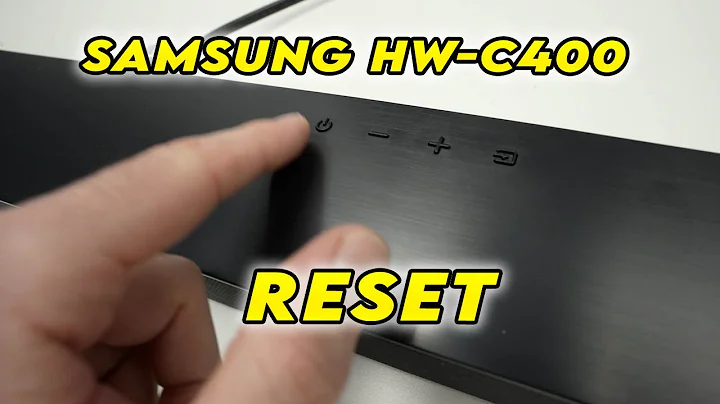 How to Reset Your Samsung Soundbar HW-C400