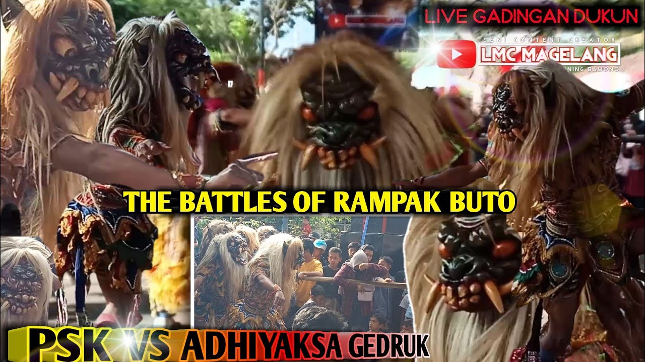 Yang Di Tunggu Penonton Battle Buto Khosek Vs Buto Gedruk Joss Live Gadingan Dukun