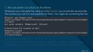 How to Dynamically Update Variables in the Robot Framework for Table Data Extraction