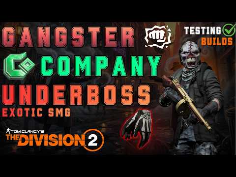 Underboss & Concentrated Company DPS Build with Overdogs - The Division 2