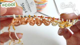 CraSy Noppen-Anschlag ✨ Maschenanschlag mit Struktur &amp; 3D-Effekt | knitting cast on