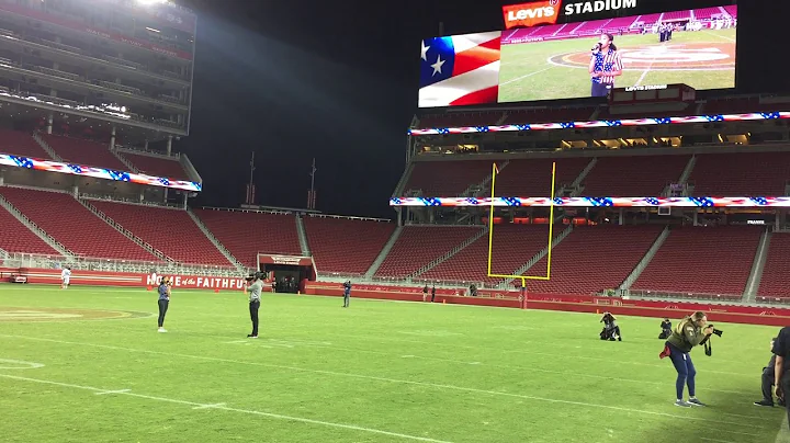 National Anthem at 49ers Levi Stadium by Victoria ...