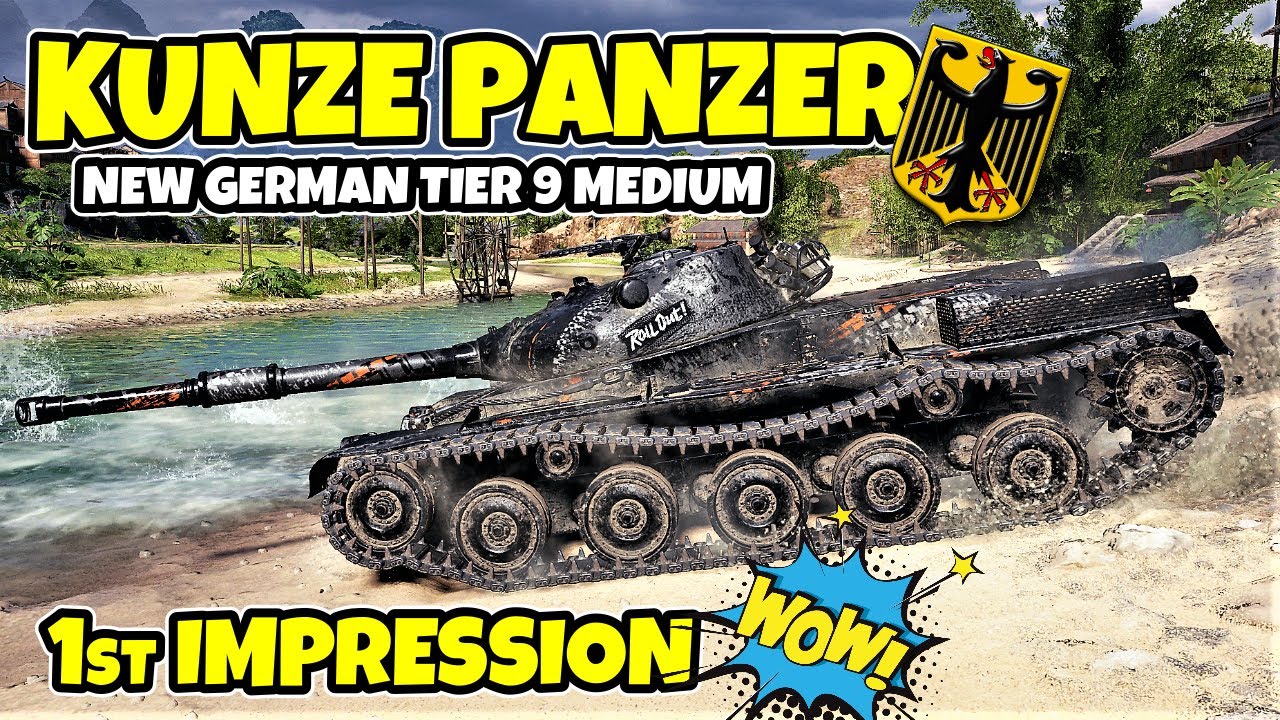 WoT Kunze Panzer Gameplay ♦ 1st Impression ♦ Medium Tank Review YouTube