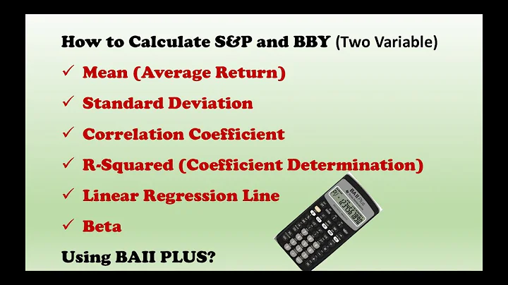 How to Find Means and Standard Deviations of Two Variables Using BAII Plus?