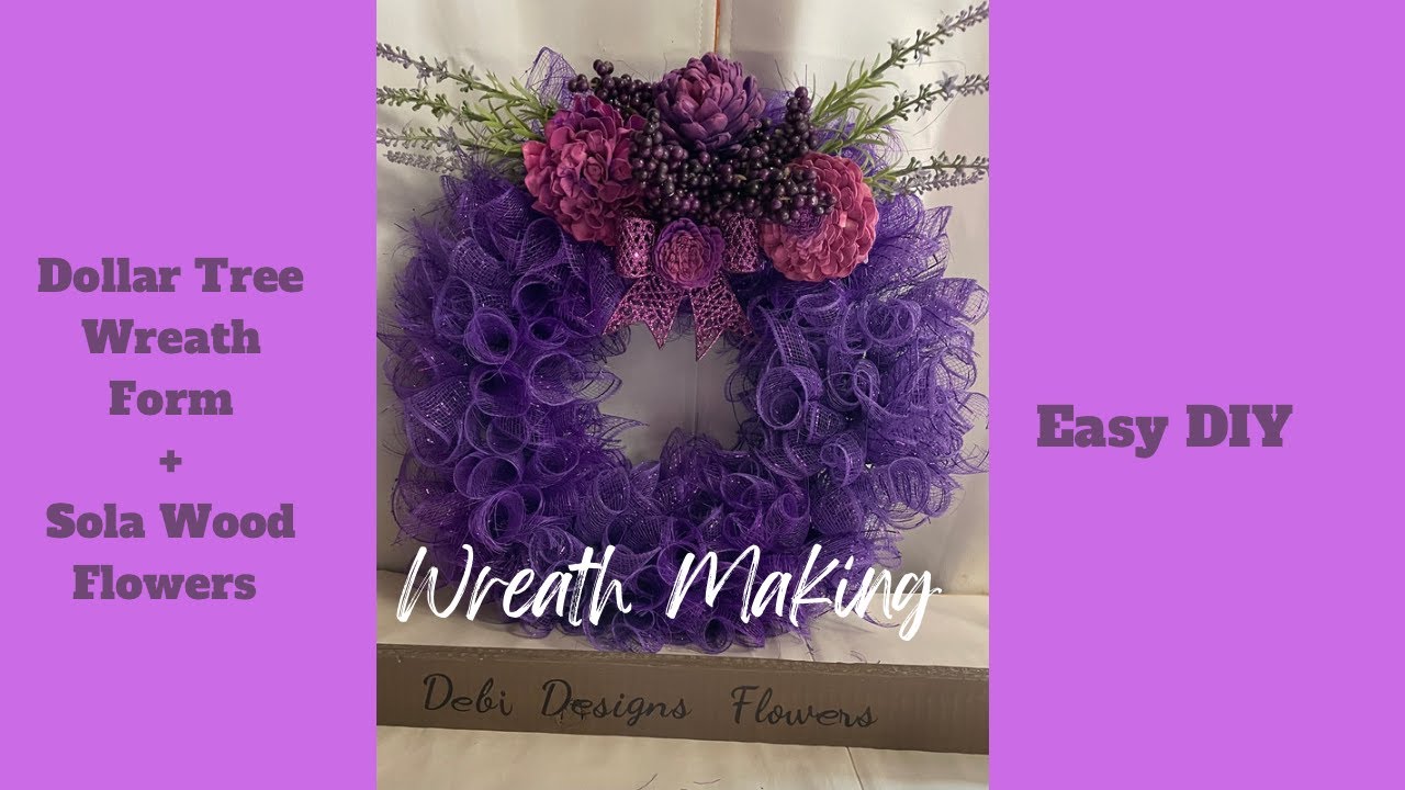 Wreath Making Sola Wood Flowers Easy DIY YouTube