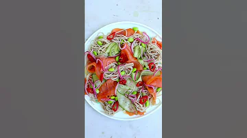 Tassal Smoked Salmon Soba Noodle Salad 