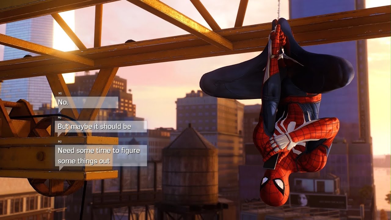 Peter Texting MJ In Spider-Man Remastered