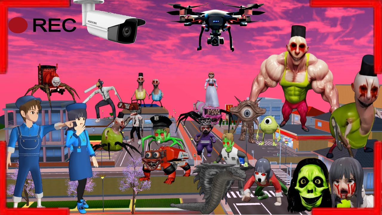 Юта Мио в панике камеры видеонаблюдения зафиксировали ПРИЗРАЧНУЮ АРМИЮ ХАМУД ХАБИБИ в городе Саку...