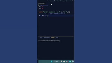 Python Program to Swap two Numbers without using third variable #python #education #pythontutorial