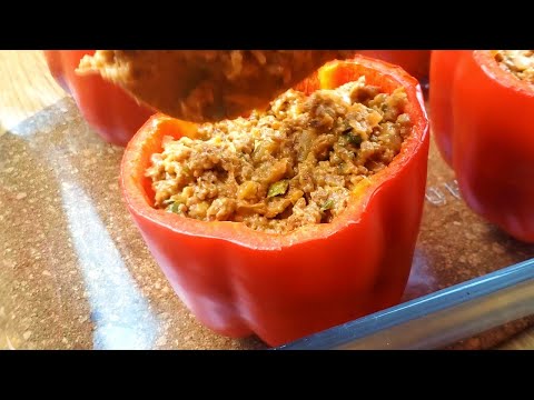 Stuffed Peppers with Meat. An easy recipe!