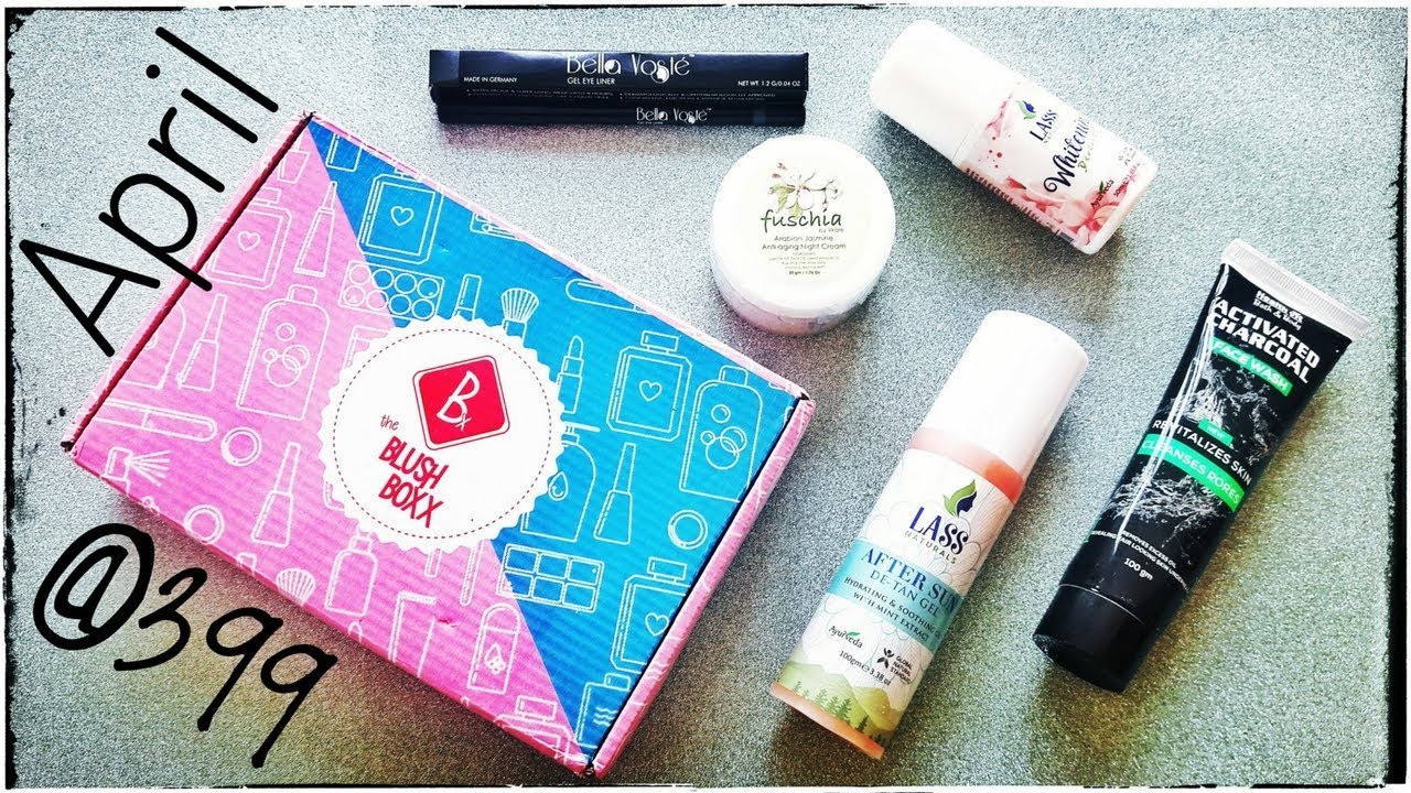 *New* The Blush Box April 2018 | 5 full size products worth 1730 @399 | Unboxing & Review | GIVEAWAY