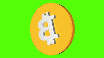 Bitcoin 3D (Green Screen 1080 29.97)