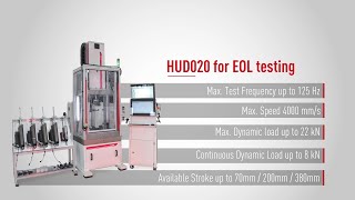 STEP Lab | HUD020 for SHOCK ABSORBER EOL End-Of-Line Testing - Electrodynamic Linear Motor Machines