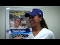 Naomi Osaka at Dodger Stadium