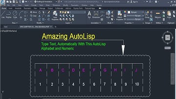 how to display auto numbers and alphabet with AutoLisp.